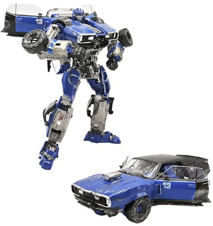 MICToy Transform Spielzeug, Blue Warrior Auto Transformation Spielzeug, Jungen und Mädchen Action Puppen, sammelbare Geschenk Spielzeug Modelle, für Kinder und Erwachsene im Alter von 12 und höher