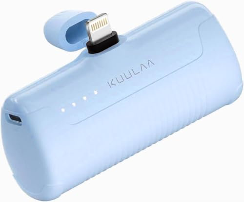 Kuulaa Portable Charger iPhone 4500mAh Small Power Bank Mini Battery Bank for iPhone 14/13/13 Pro/12/12 Pro/11/XR/XS/X/8/7/6, Blue
