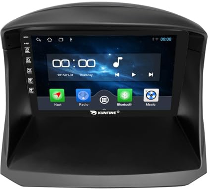 Quad Core 4G+64G Car CarPlay Android Auto 9 IPS Display Navigazione Stereo Schermo tattile Headunit Pad Tablet Radiocamera di retromarcia GPS Lettore multimediale Per Ford Fiesta 2009-2014