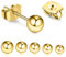 OQKAHIV 5 Paar Perlenohrringe Gold, Perlenohrringe, Gold Perlenohrstecker, Damen Ohrstecker, Perlen Ohrringe Damen, Perlenohrstecker mit Perlen, Ohrringe Set für Damen Mädchen, Damen Ohrstecker