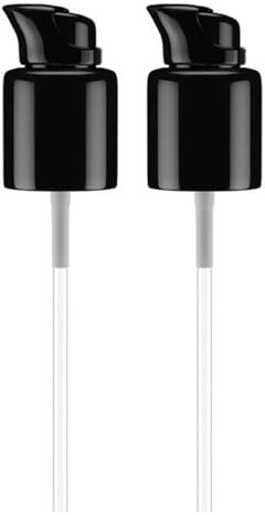 Laroal 2 Stück Schwarze Foundation-Pumpe, Ersatzpumpe für kosmetische flüssige Foundation, für Flaschen mit doppeltem