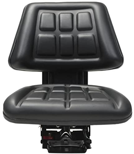 Générique Siège de Tracteur avec Suspension Noir,Accessoires pour équipement électrique d'extérieur,Pièces & Accessoires pour tracteurs-142316