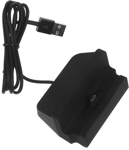 LALAFINA Micro USB Desktop Charger Dock Station Stand for Compatible S7 Edge S6 S5 Note Series, Fast Charge USB Charging Cradle in Black for Home and Office Use