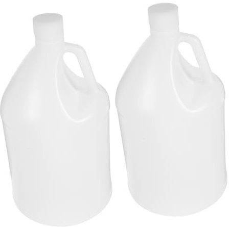 Ciieeo 2stücke Gallonen-milchkrug Aus Hdpe-kunststoff Mit Deckel Leere Gallonen-kunststoffkrüge Vorratsbehälterkrüge Flaschen Mit Kappen Für Getränkeaufbewahrung