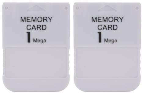 ASHATA 1 MB Speicherkarte, Spielekonsole 1 MB Memory Card, Leichtes und Kompakt Einfach zu Tragen, um Schnell und Mühelos für -Hochgeschwindigkeitsspiel -1 -Mega -Videospielkonsole (2 Stücke)