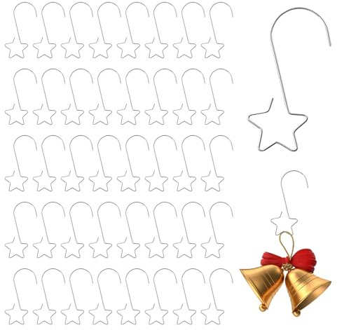 100 Pcs Kugelaufhänger für Christbaumkugeln,Haken für Weihnachtsbaumschmuck,Christbaumkugeln Aufhänger Weihnachtskugel,Christbaumschmuck,S Haken Edelstahl,Haken zum Einhängen für Weihnachtsbaumschmuck