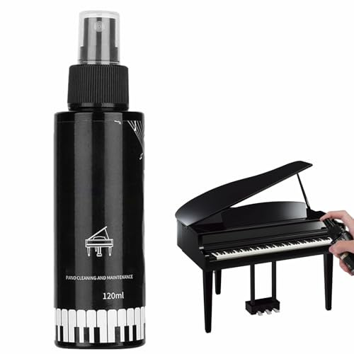 Klavierpolitur und Reiniger,Klavierlack Hochglanz,Klavierlack Politur,Klaviertastenreiniger,Musikinstrumenten-Pflegespray,Piano Cleaner,für Gitarre,Musikinstrument,Violine,Allgemeine Pflege,120ml