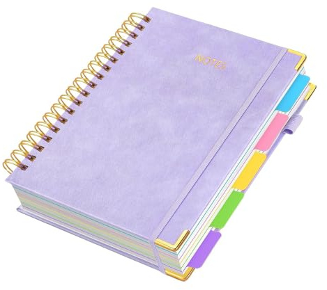 B5 Studiennotizbuch – liniertes Papier-Tagebuch, Trennbuch, Schreibblock für Studienplanung, 300 Seiten, Organizer, Notizblock für Lehrer, Studenten, Büro, Schule, Zuhause, große Papier-Notizbücher