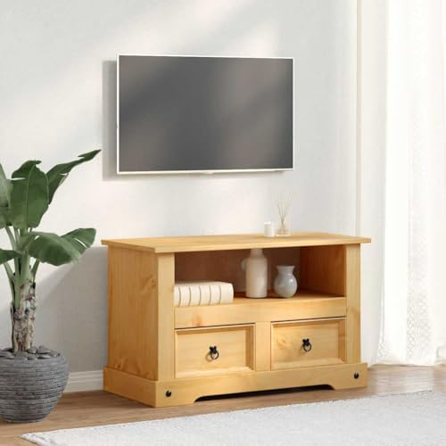 Nqyjm TV Cabinet Mexican Pine Corona Range 91x43x56 cm TV Unit Cabinet Stand Console Table,for Living Room, Dining Room and Bedroom