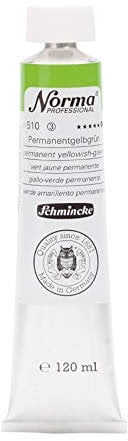 Schmincke – Norma® Professional - feinste Künstler-Ölfarben, Permanentgelbgrün - 120 ml