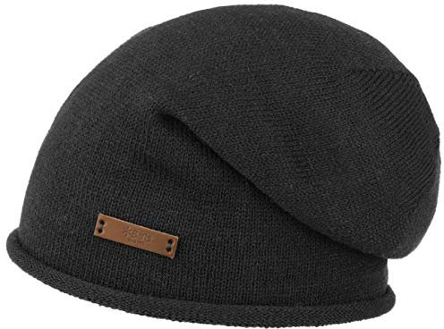 Barts Herren James Beanie Baskenmütze, Schwarz (BLACK 0001), One size (Herstellergröße: UNI)