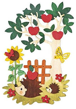 Drechslerei Kuhnert - Hobaku Bastelset Fensterbild - Herbst - aus Holz zum Zusammenbauen - Made in Germany