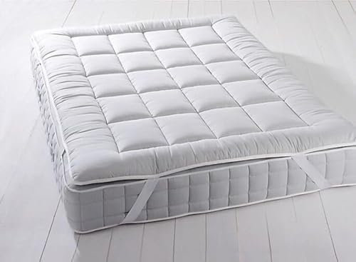Royal Plush Matratzenauflage, Kingsize, 5,1 cm, hypoallergen, überfüllte Daunen, Alternative Anker Bänder Matratzenauflage