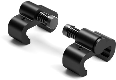 CCJH Sliding Barn Door Stop Upgrade Barn Door Stoppers Hardware for Top Track 1 Pair Black