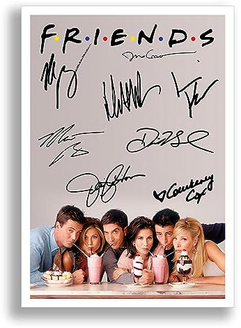 FRIENDS Cast Signed Autograph A4 Poster Photo TV Show Series Season Framed Memorabilia Gift Jennifer Aniston Courteney Cox Matthew Perry (A4 POSTER ONLY)