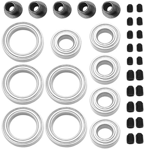 Mirthobby RC-Auto-Kugellager, 5 x 10 x 4 mm, 10 x 15 x 4 mm, tiefrillig, Metall, abgeschirmt, für Traxxas, HPI Associated Tamiya Kyosho HSP Redcat RC Auto LKW