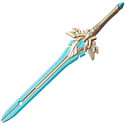 damdos Halloween Prop Genshin Impact Cosplay Swords Skyward Wolf's Blade Gravestone PU Foam Weapons Birthday Gifts (Skyward Blade)