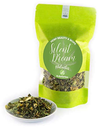 Malantis Silent Dream Tee | 50g | Kräutertee mit Lavendel, Hopfen, Melisse & Passionsblume | Schlaftee Entspannungstee Beruhigungstee Tee gegen Stress