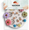 KEOKER Moldes de arcilla polimérica de flores, moldes de arcilla en miniatura para hacer joyas, decoración de aretes (flor pequeña)