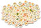 Zeayebsr 50pcs wunderschöne Holzknöpfe rund Natur knöpfe Kinder-holzknöpfe,Aufdruck- holzknöpfe Kinder, zum aufnähen annähen DIY Handarbeit Scrapbooking für Kinderkleidung Jacken Mützen Strampler