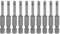 QUARKZMAN 10pz SL4 Punte per Cacciavite a Taglio Magnetica 4mm S2 Punta Cacciavite a Testa Piatta Acciaio 1/4 Grado Industriale Gambo Esagonale 50mm (2) Lungo per Viti