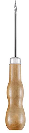 Punzón profesional de cuero con mango de madera, herramienta de costura, herramientas de mano, accesorios de perforación para agujero de cuero
