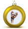 Weihnachtskugel mit Hund, der um die Ecke schaut, Ornamente, Yorkshire Terrier, hängende Kugel, dekorativ für Weihnachtsbäume, Feiertagsparty, Neujahrsgeschenk