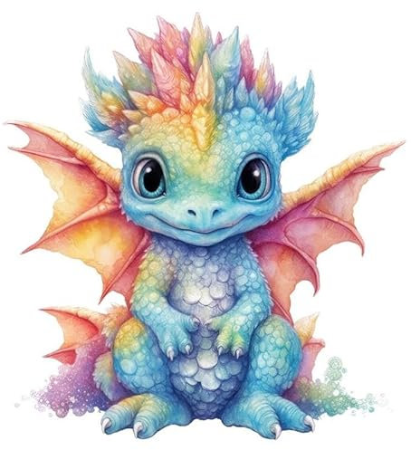 CHSLO Autoaufkleber Niedliche Baby Drache Wandaufkleber Kinderzimmer Hintergrund Wohndekoration Wandbild Wohnzimmer Tapete Lustige Aufkleber