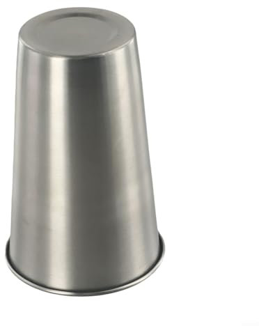 NbgrvB Vaso de cerveza de metal de acero inoxidable de 300/400/500/600 ml, vasos de vino, vasos portátiles, tazas de camping, accesorios de cocina al aire libre (plata, 500 ml)
