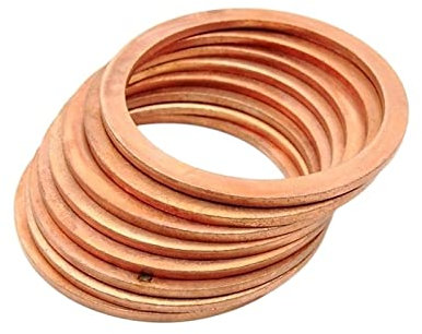 AHTUJGN LYFeng-Rondelle Piatte M15 Guarnizione TERIFA Diametro Interno 15 mm Anello di Tenuta Sottile Foglio di Rame Rossa T3 Lisse et Durable(15x17x1.5 (20pcs))
