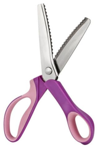 KOCKSHION Zackenschere Profi Schneiderschere für Stoffe und Basteln Ergonomische Griffe Langlebige Klingen für Präzise Schnitte