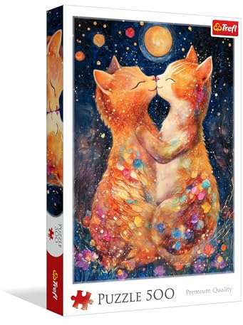 Trefl Kiss in the Moonlight - 500 Piece Puzzle - DIY Puzzle Creative Entertainment for Adults and Kids 10+ Years