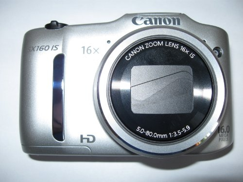 Canon PowerShot SX160 is Digitaltkamera (16 MP, 16-Fach Opt. Zoom, 7,5cm (3 Zoll) LCD) Silber