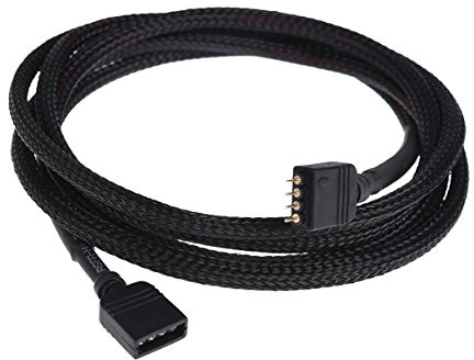 Phobya RGB 4pol Verlängerung 150cm - Schwarz Modding Flexlights Zubehör