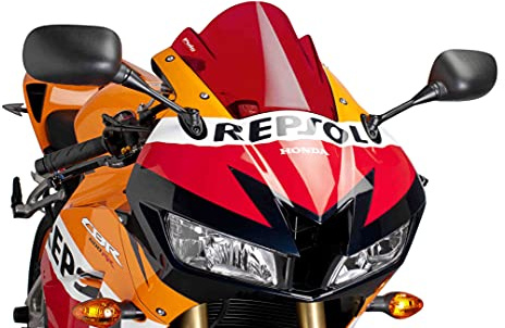 Puig 6478R Z-Racing Windscreen optimised aerodynamics, Red