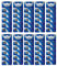 Lot de 50 piles bouton au lithium CR1620 3 V 70 mAh (10 cartes blister de 5 piles) jetables Eunicell