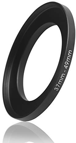 Ares Foto Step Up Filteradapter. Anillo Adaptador del Filtro Hecho de Aluminio. para Las Lentes de Todos los Fabricantes: Canon Sony Nikon Fujifilm Olympus Tamron Sigma Pentax (37mm – 49mm)