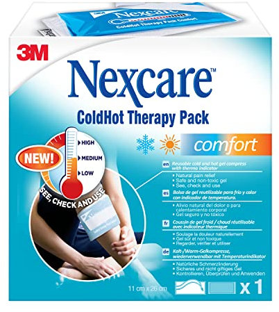 Nexcare Coussin Thermique ColdHot Comfort, 1/Paquet - Permet de Réduire les Gonflements, les Inflammations et la Douleur, Coussin Réutilisable avec Gel Non Toxique