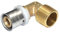 Pressfitting PEX/PERT Winkel mit Aussengewinde 26x3mm auf 3/4 AG Kontur TH