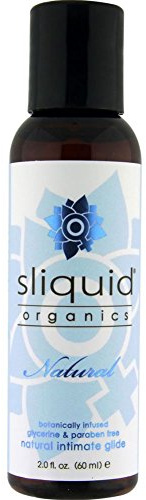 Sliquid Lubricants Organics Natural Intimate Glide, White, 2 Fluid Ounce, Women