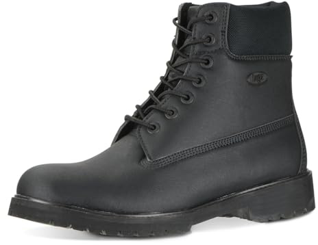 Lugz Men's Convoy Classic 6-inch Chukka Boot, Black Scuff Proof, 11 M