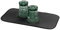 iDesign iDry tapis de sechage, petit tapis égouttoir vaisselle en polyester, tapis évier fin pour un séchage rapide des assiettes, noir/blanc