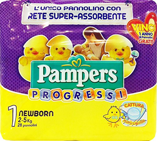 PAMPERS Pannol.B.Progressi Newborn Größe '1' 2-5 kg 28 Stück