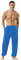 Hoerev Super Soft Modal Spandex Harem Yoga Pilates Schlauch，SeeBlau，S