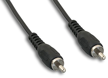 Cablelera Standard RCA Composite Video Cable M/25ft Audio Cable, Black (ZCAAFFMM-25)