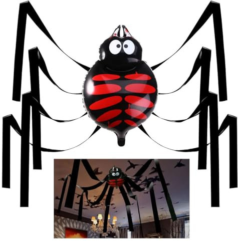 Unomor Halloween 20 Fuß Gigant Spinne Dekorationen Deckenhänger Set für Party