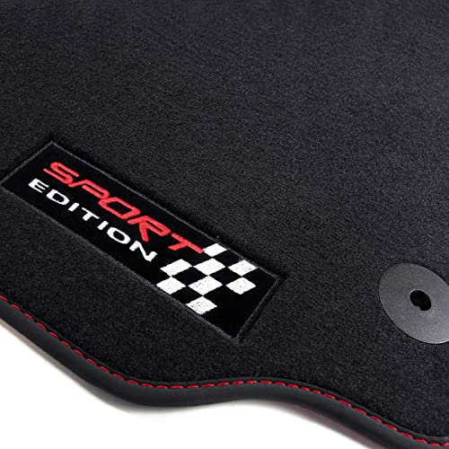 tuning-art 196F-FBA Sport Edition Fußmatten für Seat Leon 1M Toledo 1M Sport 1999-2006