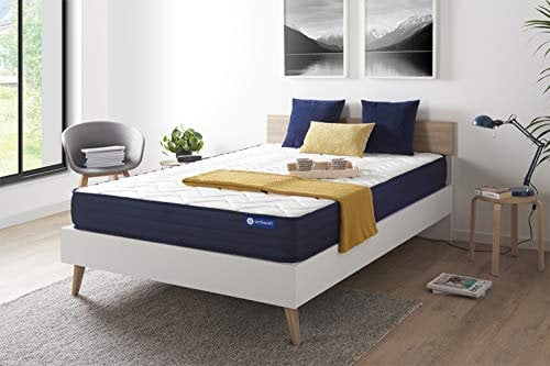 Actisom - Matelas Latex 180 x 200 cm - Matelas pour 2 Personnes - Épaisseur : 22 cm - Soutien et Confort : Très Ferme - Marque Française