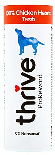 Thrive ProReward 100% Chicken Heart Air-Dried Dog Treats - High Protein Training Rewards 30g Tube