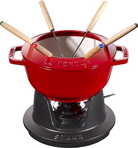 STAUB Fondue Set Kirschrot 18 cm
